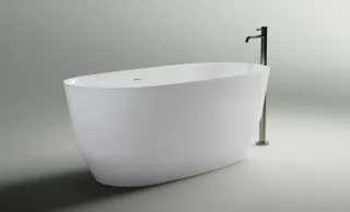 Ванна из искусственного камня Astra-Form Атрия 01010044 170x75 см с интегрированным переливом белый глянец